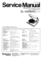 Technics - SL-1500-Mk2 - Service manual 